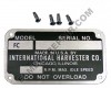 ER- IH289AFC Serial Number Tag