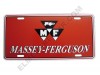 MF-LP Massey Ferguson License Plate (Red)