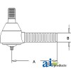 ER- AR63589 JD Short Inner Tie Rod End