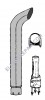 ER- MAG7200KIT Curved Chrome Exhaust Stack Kit