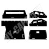 ER- C86H4 Cab Main Headliner (5pc Black Basket Weave)