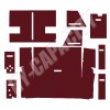 ER- C86M Cab Interior Kit without Headliner - Maroon