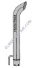 ER- MX100ASP Curved Chrome Exhaust Stack with Aspirator
