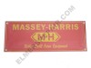 MH-MBAN  Massey Harris Farm Equipment Mini Banner